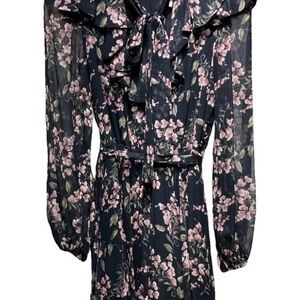 Zimmermann Black and Pink Floral Dress